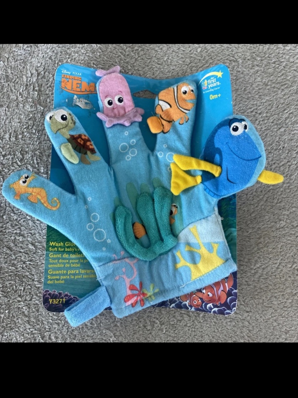 2005 Vintage Finding Nemo Bath Wash Glove The First Years